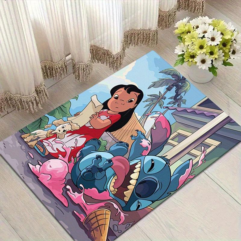 

1pc Stitch Pattern Area Rug Soft Flannel Floor Mat for Living Room,Office,Bedroom and Carpet 60cm by 90cm