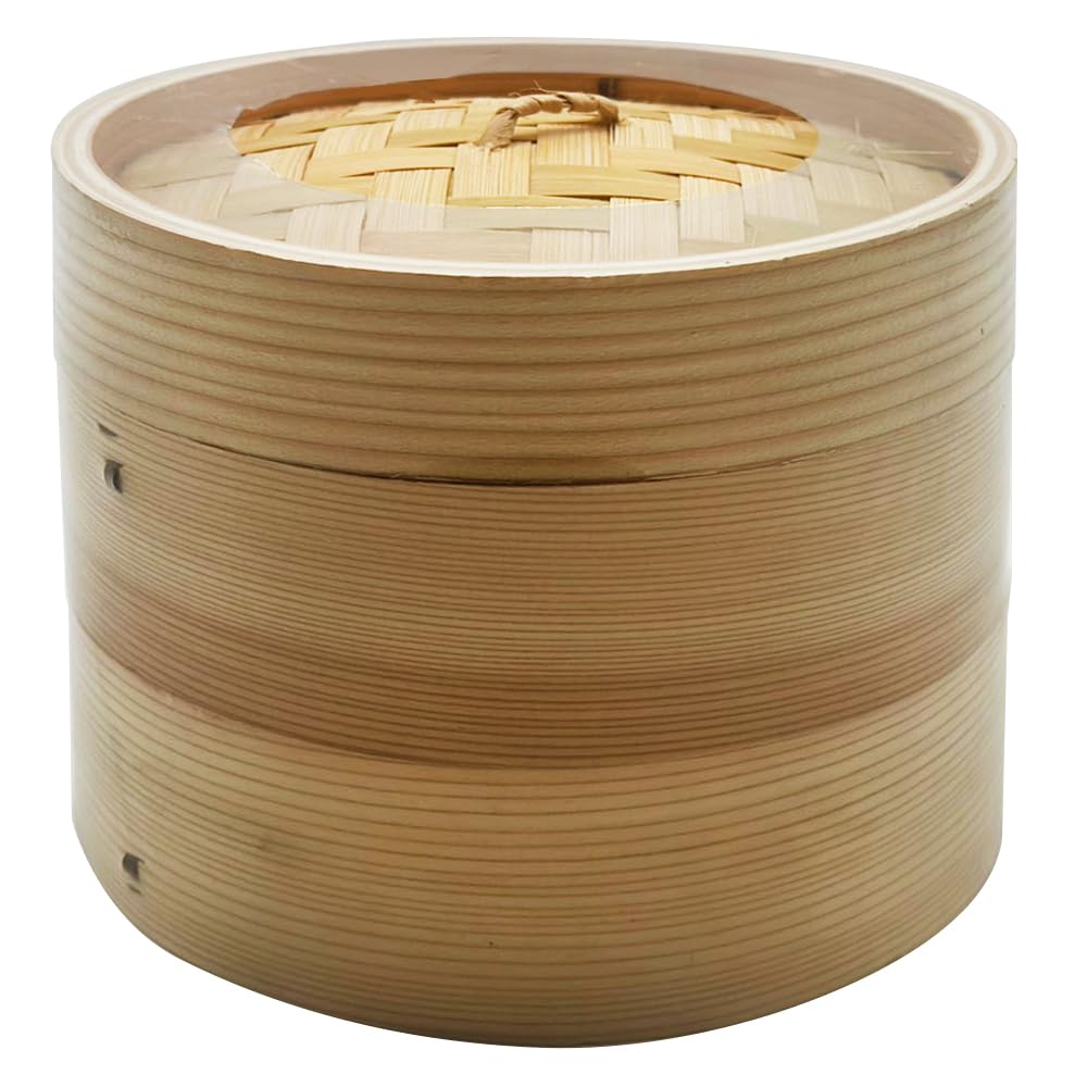 Yamashita Kogeisha Cedar Chinese Steamer 2 for Home and Commercial Chinese 17909100 Set, Tiers, 15cm, Use, Steamer, Steamer,