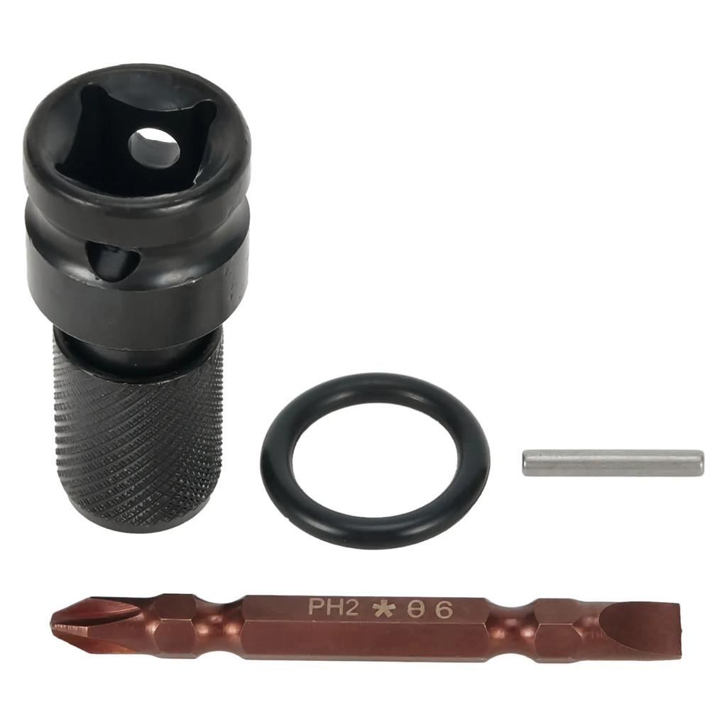 PH2 SL Screwdriver Bit Double Head Hex Shank 1/2''to 1/4'' Socket Converter Adapter Kit For Electric Impact Driver Wrench Tool