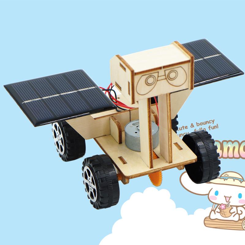 DIY Solar Moon Rover Kit for Elementary Students - STEAM Physics Experiment Craft 14*20 cm