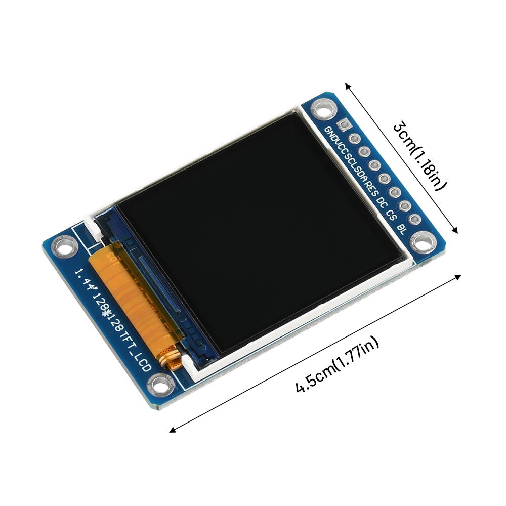 TFT Display 1.44 IPS 7P SPI HD 65K Full Color LCD Module ST7735 Drive IC 128 * 128 For Arduino
