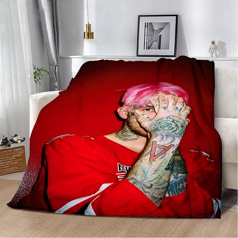 Heißer Sänger Bedruckte Decke Picknickdecken Warme Decke Weich und L-Lil P-Peep Bequeme Decke Zuhause Reise Geburtstagsgeschenk
