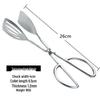 Thickened Stainless Steel Buffet Food Tongs, Set of 3