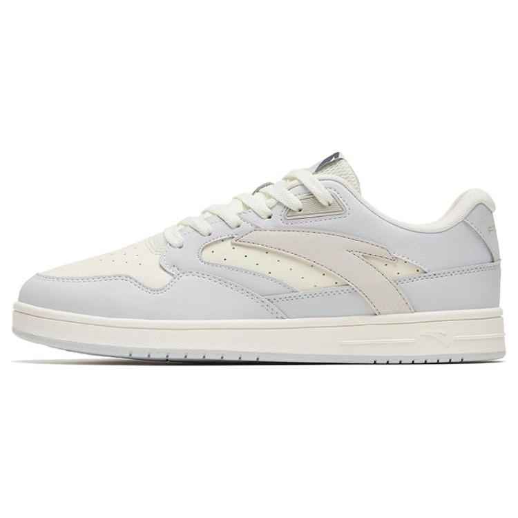 New Anta Life Collection Slip Resistant Low top Skateboard Shoes Men's Gray White 112258068-3
