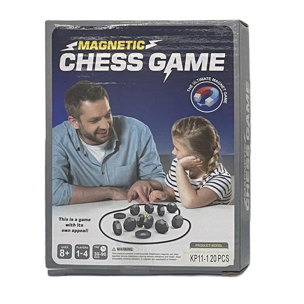 Magnetic Chess Game Interactive Magnet Game Tabletop Strategy Board Games Magnet Games With Stones For Family For Kids Adults