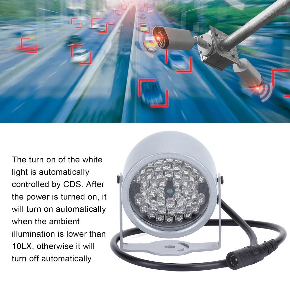 12V Voltage Fill Light 48 LEDs Auxiliary Light Lighting Device Infrared Lamp Camera Monitoring