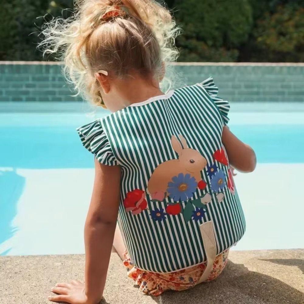 Anti Rollover Child Buoyancy Vest Adjustable Inflation-Free Swimming Vest  Child