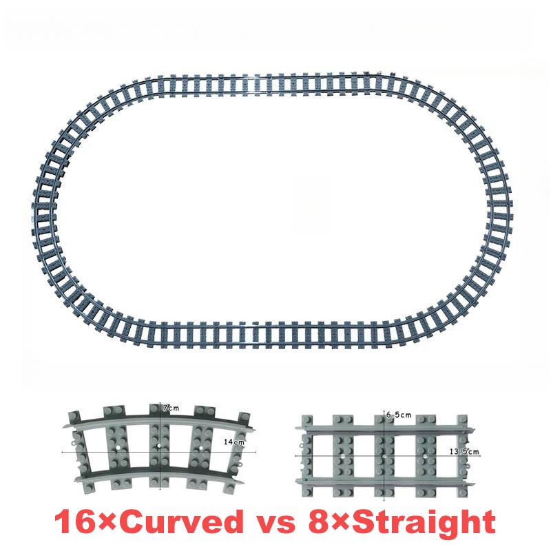

Городские Креативные Железнодорожные Пути Поезда Железная Дорога Раздвоенный Рельс Прямые Изогнутые Пути Наборы Строительные Блоки Кирпичики Аксессуары Детали Игрушки для Детей Детские Мальчик No Box