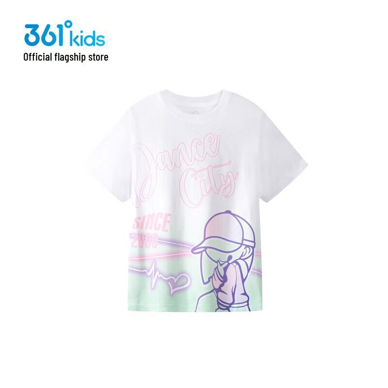 361° Girls  Summer Letter Knit T-Shirt 160