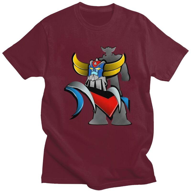 Custom Cool Vintage UFO Robot Goldorak Grendizer T Shirt Men 100 Cotton Tshirt Casual Tee Tops Streetwear Tshirts