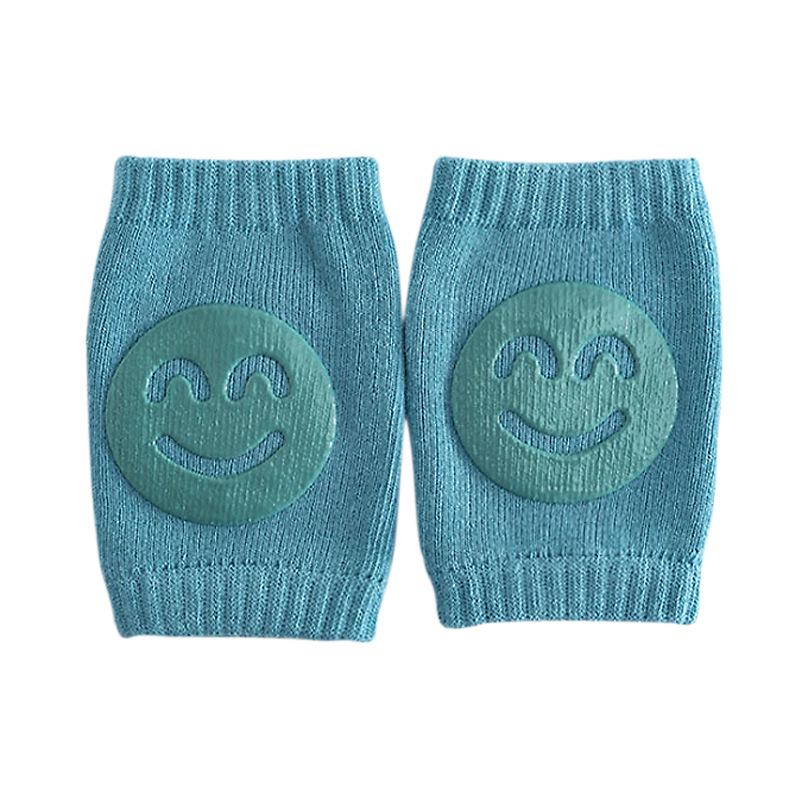 Breathable Baby Knee & Elbow Pads for Crawling & Walking - Smiley Design