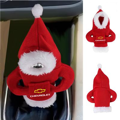 1 Stück für Auto-Schaltknaufabdeckung Griff Wechselhebelabdeckung Sweatshirt Weihnachts-Styling für Silverado Trailblazer