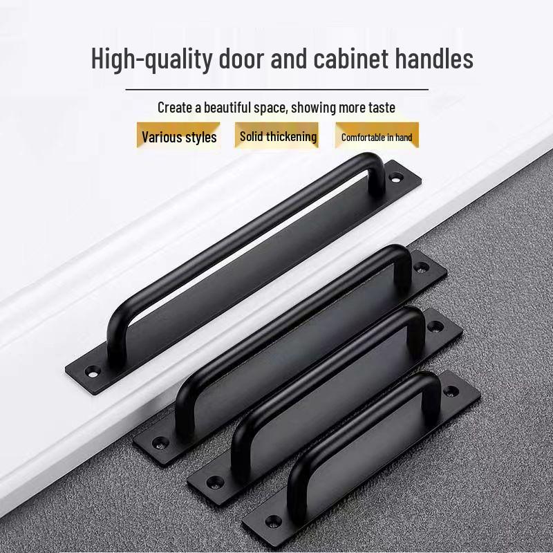 Aluminum Alloy No-Drill Handle for Wooden and Sliding Doors and Windows