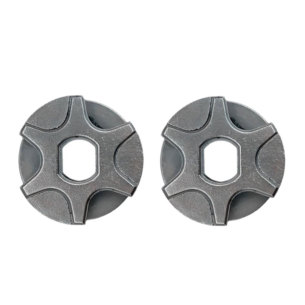 Hohe Haltbarkeit Professionelles 2-teiliges Edelstahl Kettensägen-Kettenrad-Set für Elektrowerkzeugzubehör mit 10 mm und 12 mm Bohrung