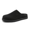 Slip On Flats Mules Men Half Shoes For Man Platform Leather Mens Semi-Drag Casual Shoes Backless Loafers Slippers Male Slides