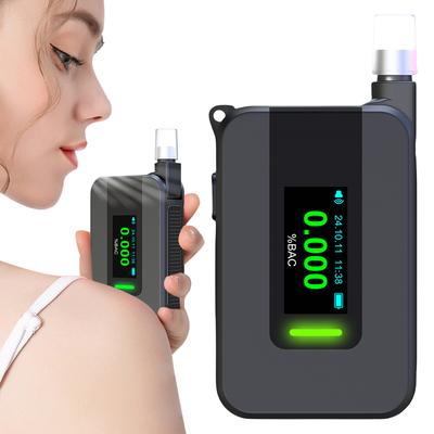 Elektrochemischer Alkoholtester USB Wiederaufladbar Berührungsloser Elektronischer Alkoholtester Tragbares Alkoholmessgerät für den Persönlichen Gebrauch