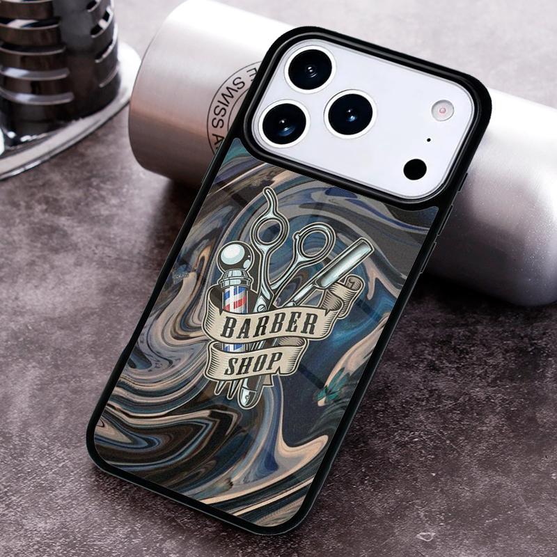 Barber Shop Hair Stylist Salon soft Phone Case For iPhone 17 16 15 14 13 12 11 Pro Max Plus 17Air Soft Silicone Cover