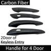Auto Door Handle Cover Carbon Fiber Chrome For Mazda CX60 Accessories CX 60 2022 2023 2024 2025 Anti-scratch Trim Set Stickers