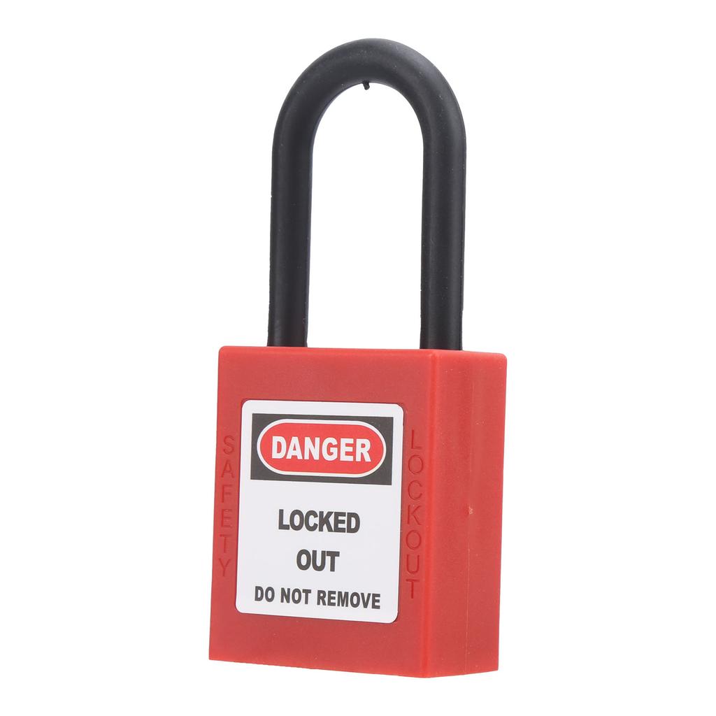 38MM Lockout Tagout Lock Durable Nylon Beam Isolation Design Corrosion Resistant Padlock with 2 Keys