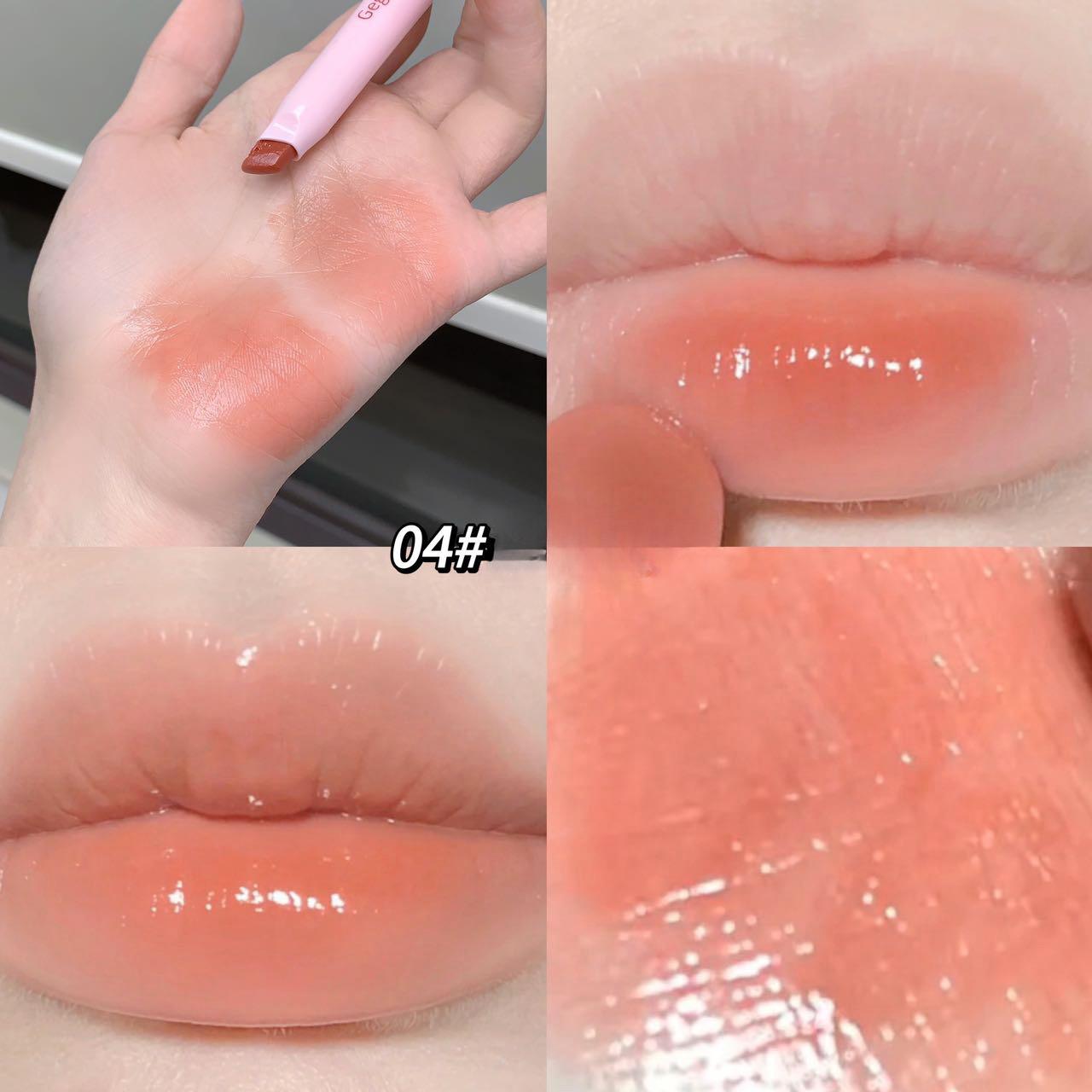 

Легкий и увлажняющий твердый блеск для губ, увлажняющий блеск для губ, желейная зеркальная поверхность для губ, нелегко приклеиться к чашке помады