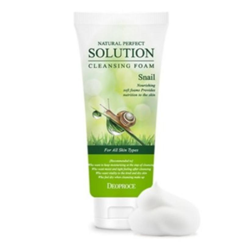 

Deoproce Perfect Solution Cleansing Foam Snail – Snail Mucin Foam Cleanser 170g