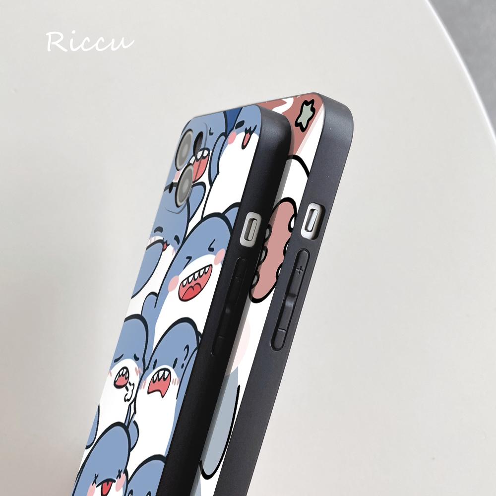 New Grinning Shark Phone Case 14 11 12 Pro 8 7 14 Plus 2020 X Pro 14 MAX 13 MINI XR XS Soft iphone 14 Cartoon Shark Phone Covers