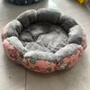1 ks univerzální měkká a pohodlná postel pro kočky a psy pro všechna roční období, omyvatelná kulatá podložka pro mazlíčky, super měkká plyšová základna s protiskluzovým designem