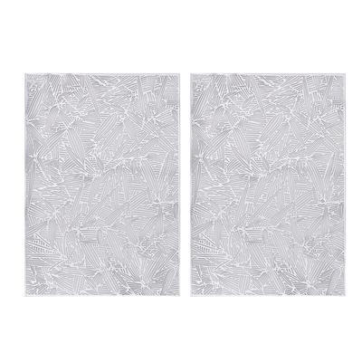 Table Deco Square Table Mat 2p (Silver)