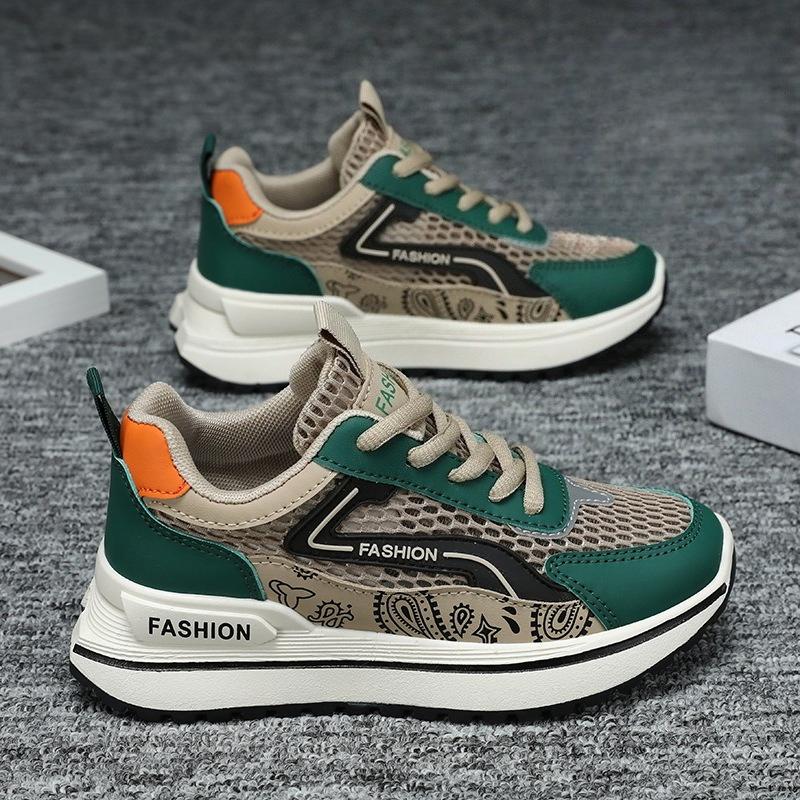 

Breathable Mesh Casual Sneakers Four Seasons Outdoor Couple Running Shoes Thick Bottom Non-slip Fashion Sports Shoe 2025 44 зелений