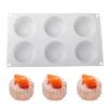 1/6 Cells Baking Cake Molds Food-Grade Silicone Pudding Mould High-quality Chocolate Mold