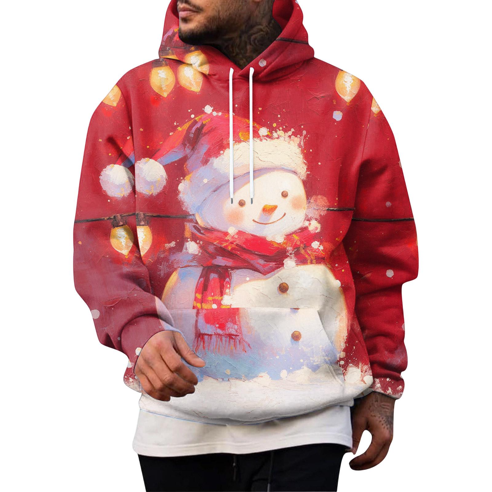 

Мужской Спортивный Повседневный С Длинными Рукавами С Карманом Капюшон Толстовка XL арбуз красный