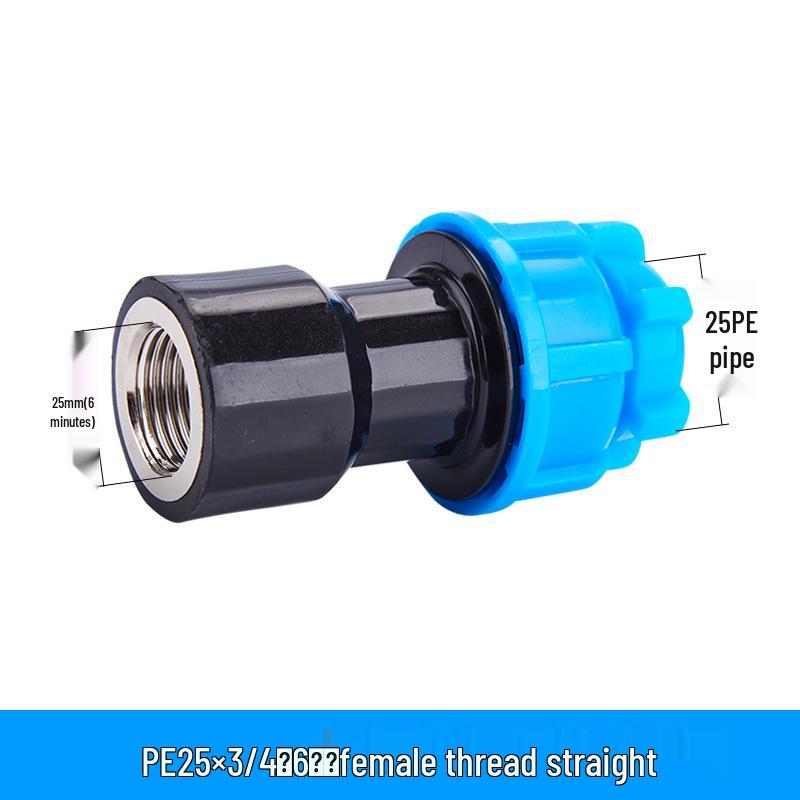 PE Quick Connect Water Pipe Fittings: 4-Point, 6-Point, 25mm Direct Tap Union