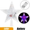 Christmas Star Tree Topper Lights LED Glowing Star Lamp Sparkling Night Light Xmas Tree Top Ornaments New  Home Party Decor