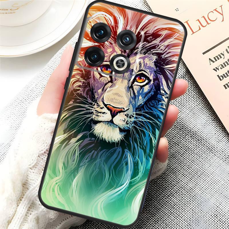 

Lion Animal Cover For OnePlus 15 13 13R 13T 12 12R 10T 11 10 Pro OnePlus Nord CE 5 3 4 Lite N20 N30 Case OnePlus 13
