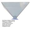 3D Hologramová pyramidová projekční jednotka s mini přísavkou Přenosné univerzální mobilní chytré telefonní 3D holografické projekční zařízení