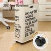 Foldable Rolling Slim Storage Basket