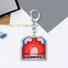 Funny Horrible Game R.E.P.O Keyrings for Accessories Bag Key Chain Ring Jewelry Fans Gifts Horror Keychain Llaveros