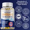 Triple Strength Omega 3 Fish Oil 3600 Mg Rich In EPA and DHA, Cardiovascular Health, Brain Function, Immune Support