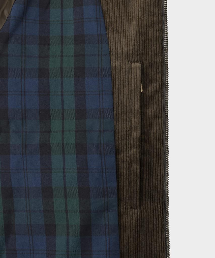 Brooks Brothers Corduroy Harrington Jumper (Brown) (Bbotmbf302)