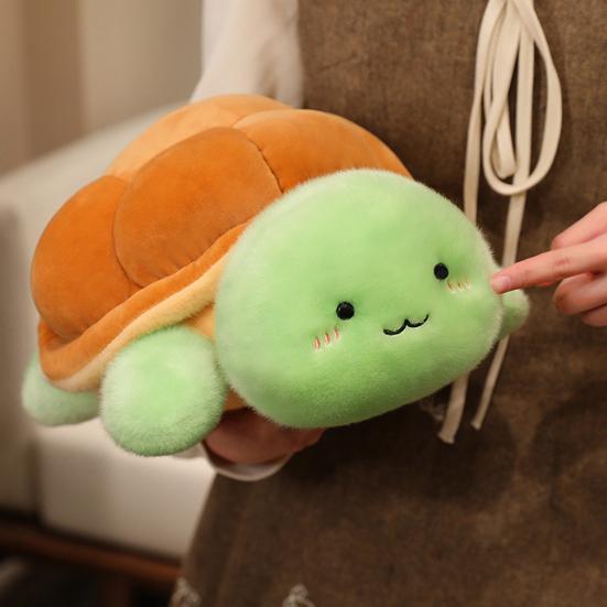 Bread Turtle Plush Toy Cartoon Soft Stuffed Animal Sleep Companion Pillow Sofa Back Cushion Gifts for Boys Girls