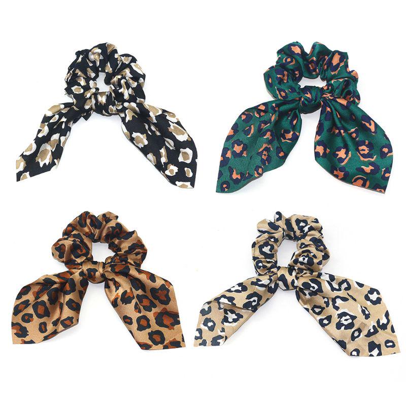1 Pcs Retro Leopard Elastic Hair Rope Crystal Ponytail Holder Accessories Women 1 Pcs Retro Leopard Elastic Hair Rope Crystal Ponytail Holder Accessories Women