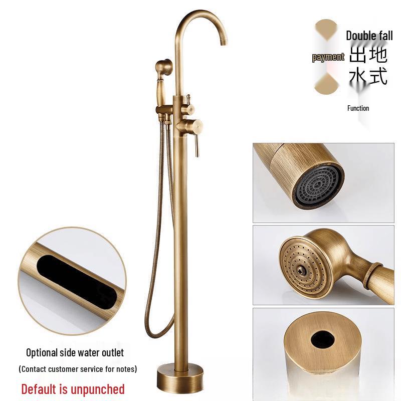 Handun Floor-Mounted Bathtub Faucet & Shower Set