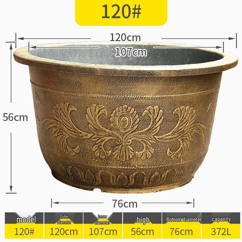 Extra Large Outdoor Plastic Flower Pot for Trees, Water Lilies, or Lotus Flowers