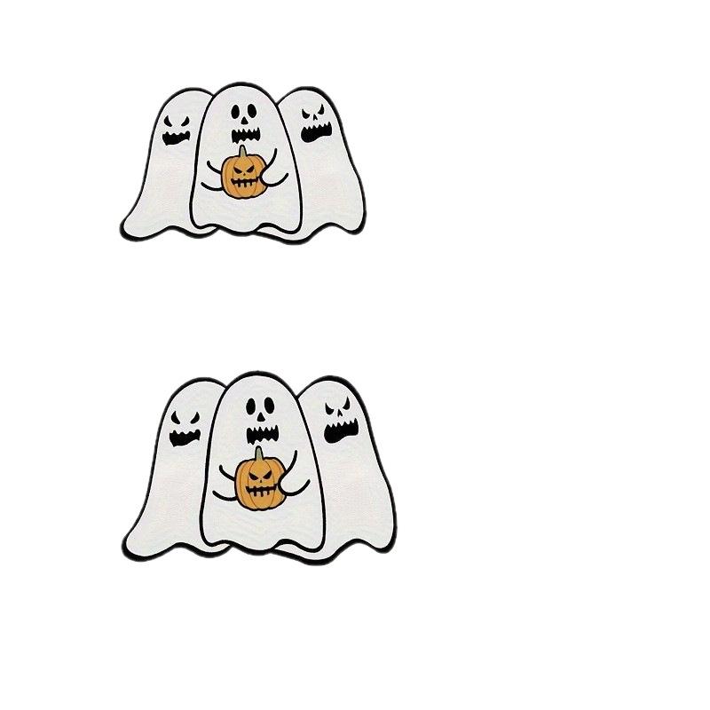Halloween Non-Slip Velvet Mat: Dirt-Resistant, Water-Absorbent Carpet for Living Rooms and Entrances