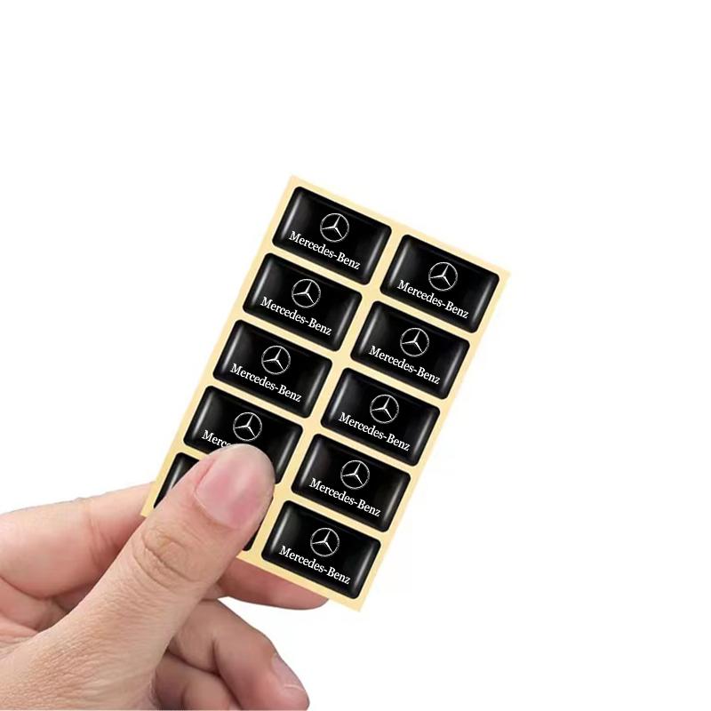 

GLC GLB 10Pcs 3D Car Styling Steering Wheel Sticker Accessories For Mercedes Benz AMG W203 W206 W220 W205 W211 W212 W201 W210 W