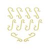 Metal Christmas Hooks - Gold, Red, Green, Silver, Multi-color S Hooks for Holiday Decorations
