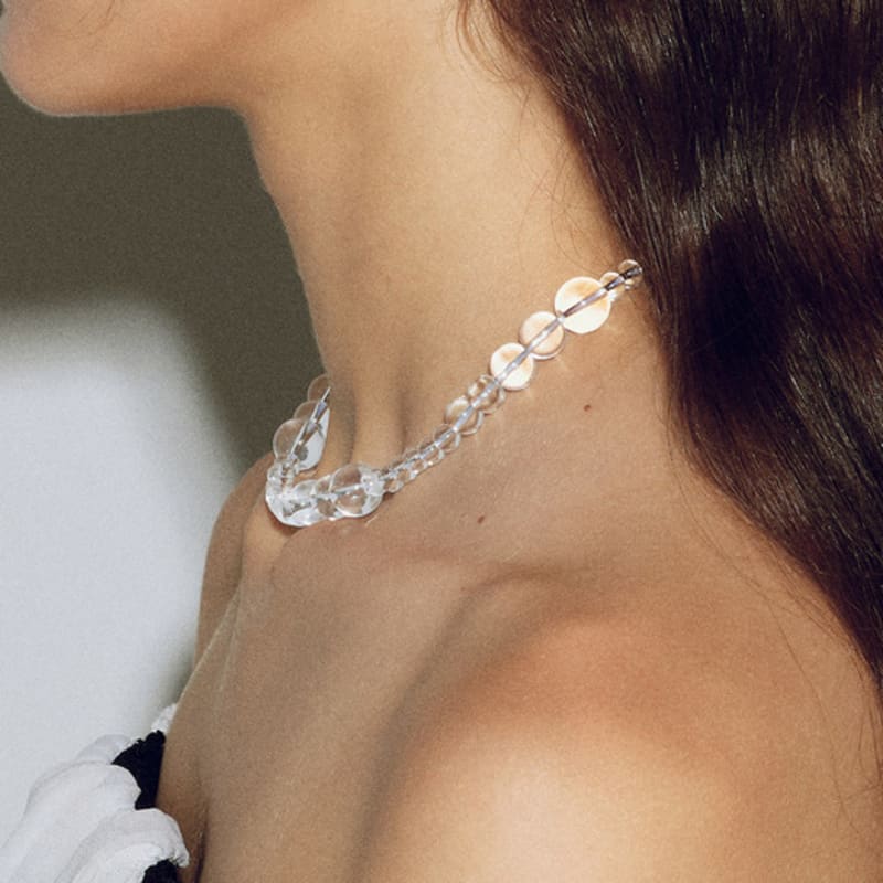 Les Bijoux Philosophy LB_Clear Beads Necklace