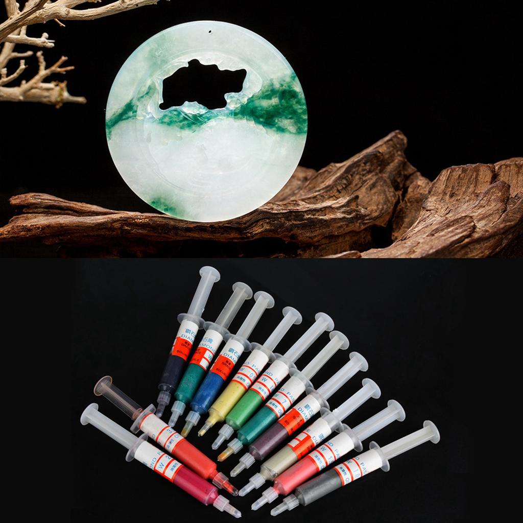 12 ks leštící pasta s diamantovým pískem s mastným pryskyřičným voskem s úložným boxem