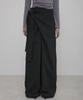 Peulleeoeob Layered Wrap Trousers (Fl-255_Black)