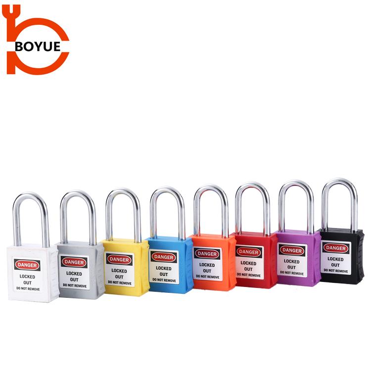 High Security Safety Padlock Key Unlock Durable Steel Nylon Master Key Industrial Use Boyue S/S38-KD China Brand Quality 1 Year